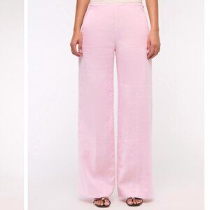 Abercrombie & Fitch Premium Linen Tailored Ultra Wide Leg Pant